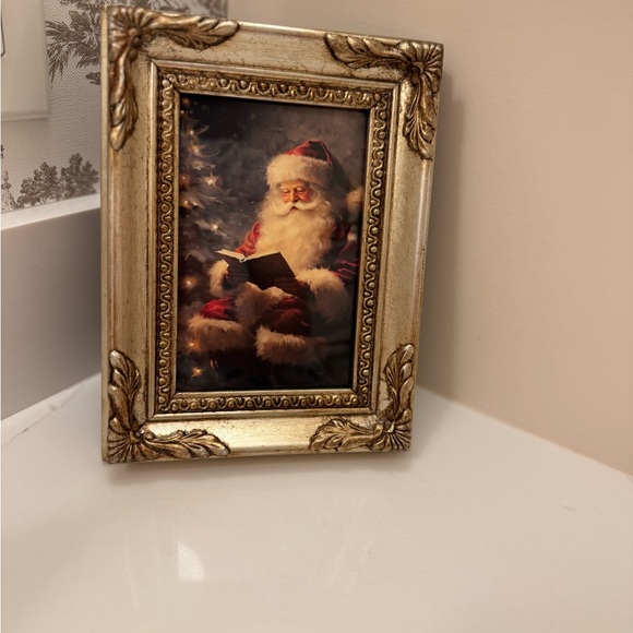 Gold Framed Santa Claus Picture - Picture 2 of 4